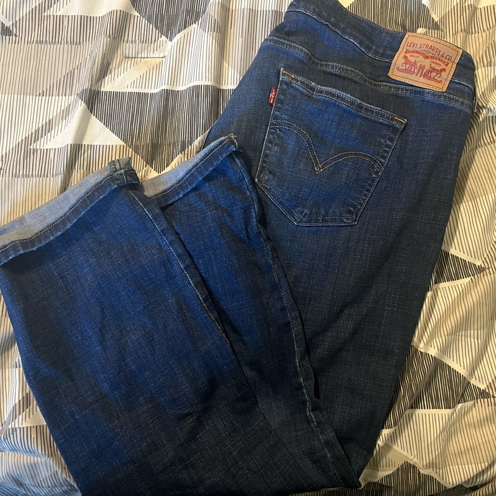 Levi's Dark Indigo Boyfriend Jeans